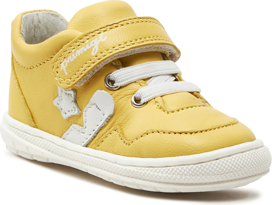 Żółte buciki niemowlęce Primigi na rzepy