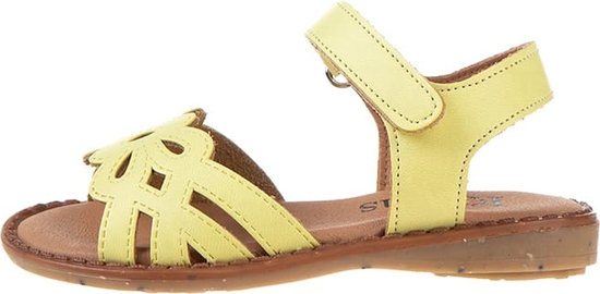 Żółte buty dziecięce letnie Kmins na rzepy