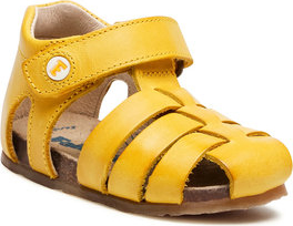 Żółte buty dziecięce letnie Naturino na rzepy