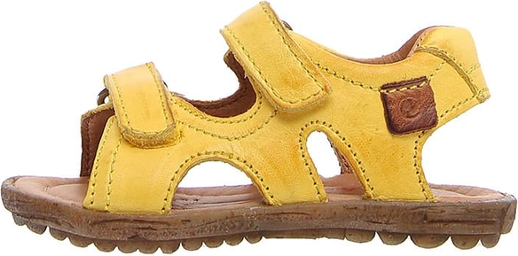 Żółte buty dziecięce letnie Naturino ze skóry