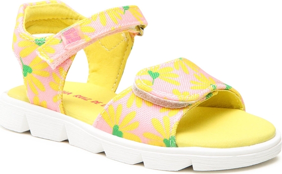 Żółte buty dziecięce letnie Prada dla dziewczynek