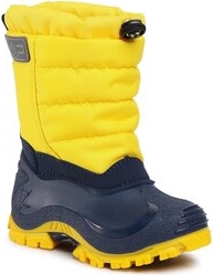 Żółte buty dziecięce zimowe CMP dla chłopców sznurowane