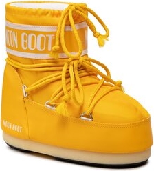 Żółte buty dziecięce zimowe Moon Boot