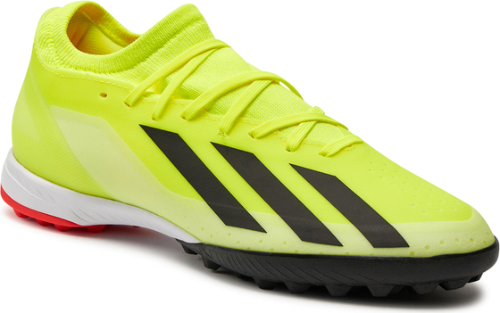 Żółte buty sportowe Adidas ultraboost w sportowym stylu