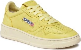 Żółte buty sportowe Autry z płaską podeszwą w sportowym stylu