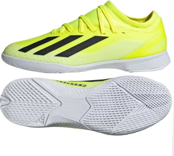 Żółte buty sportowe dziecięce Adidas dla chłopców sznurowane