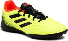 Żółte buty sportowe dziecięce Adidas Performance sznurowane
