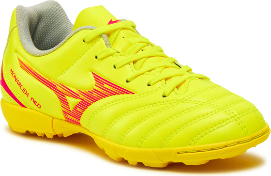 Żółte buty sportowe dziecięce Mizuno sznurowane