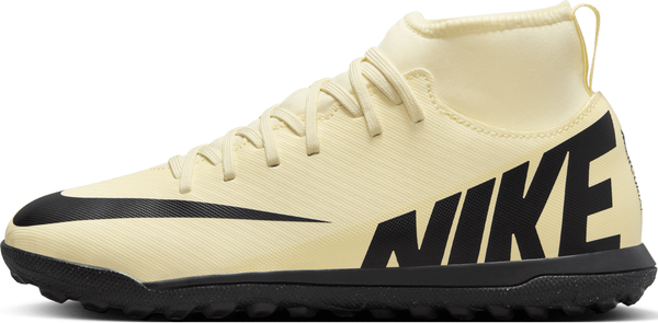Żółte buty sportowe dziecięce Nike ze skóry sznurowane