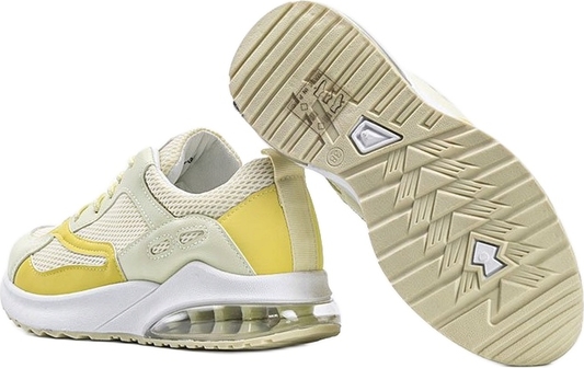 Żółte buty sportowe Inna marka sznurowane w sportowym stylu