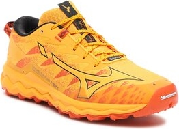 Żółte buty sportowe Mizuno w sportowym stylu