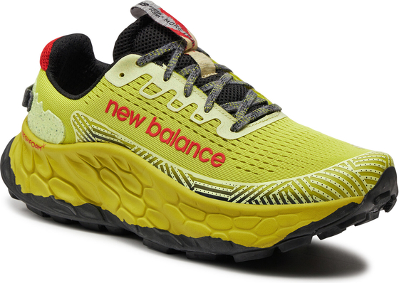 Żółte buty sportowe New Balance sznurowane w sportowym stylu