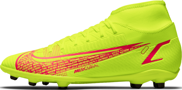 Żółte buty sportowe Nike mercurial w sportowym stylu sznurowane