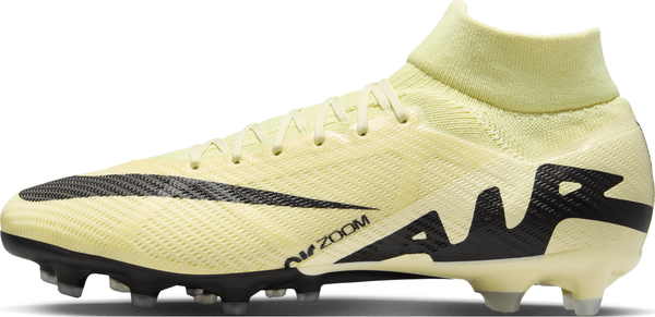 Żółte buty sportowe Nike mercurial z płaską podeszwą sznurowane