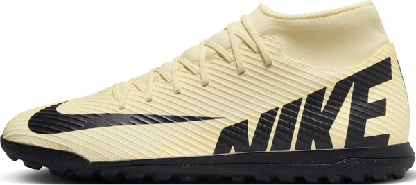 Żółte buty sportowe Nike sznurowane mercurial w sportowym stylu