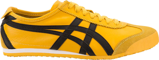 Żółte buty sportowe Onitsuka Tiger z płaską podeszwą