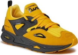 Żółte buty sportowe Puma sznurowane