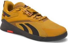 Żółte buty sportowe Reebok w sportowym stylu sznurowane