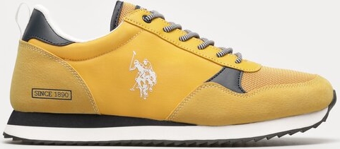 Żółte buty sportowe U.S. Polo sznurowane