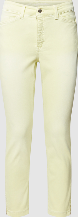 Żółte jeansy MAC z bawełny