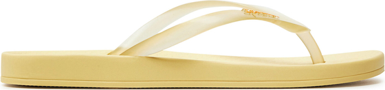 Żółte klapki Ipanema z płaską podeszwą w stylu casual