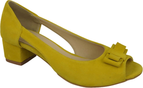 Żółte sandały Jankobut z klamrami
