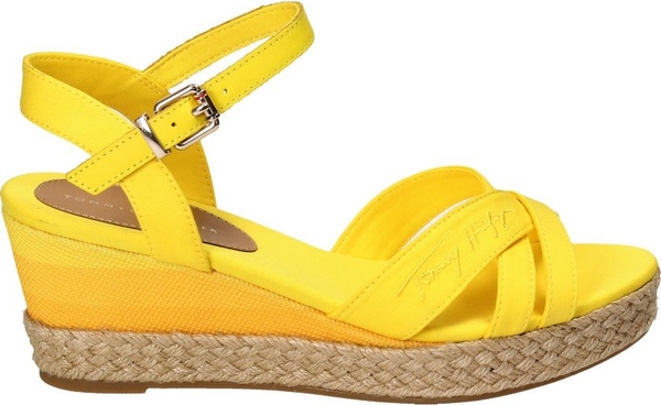 Żółte sandały Tommy Hilfiger