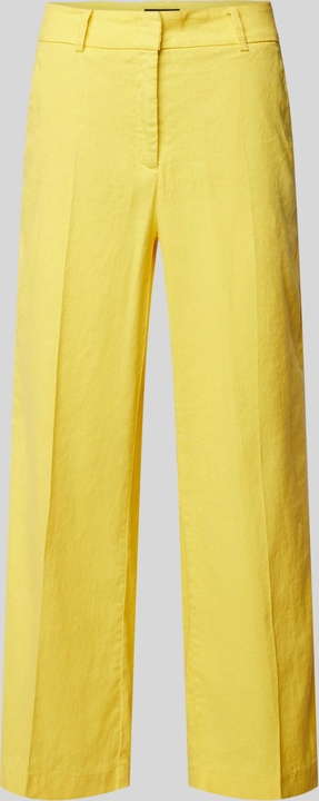 Żółte spodnie Cambio z bawełny