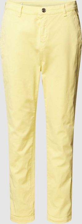 Żółte spodnie MAC w stylu casual
