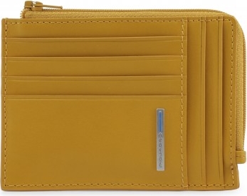 Żółty portfel męski PIQUADRO