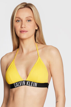 Żółty strój kąpielowy Calvin Klein w młodzieżowym stylu