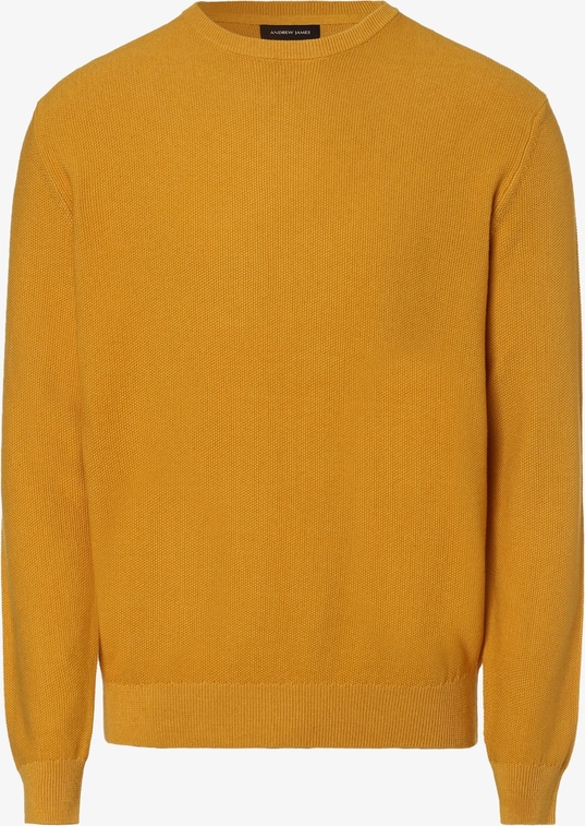 Żółty sweter Andrew James w stylu casual