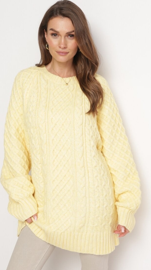 Żółty sweter born2be
