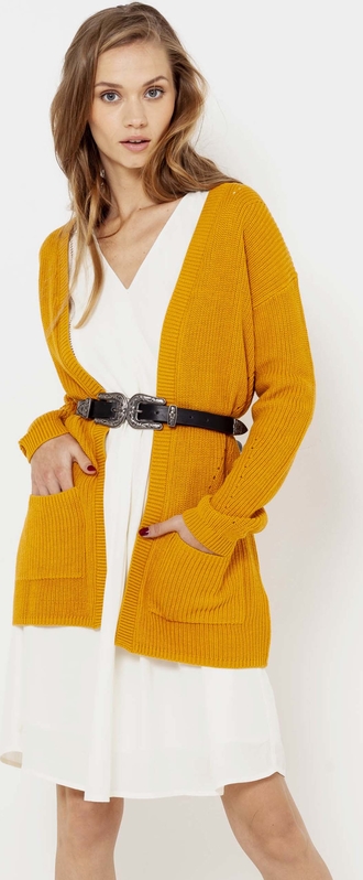 Żółty sweter Camaieu w stylu casual