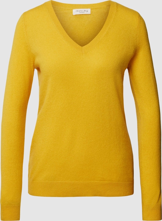 Żółty sweter Christian Berg Woman w stylu casual