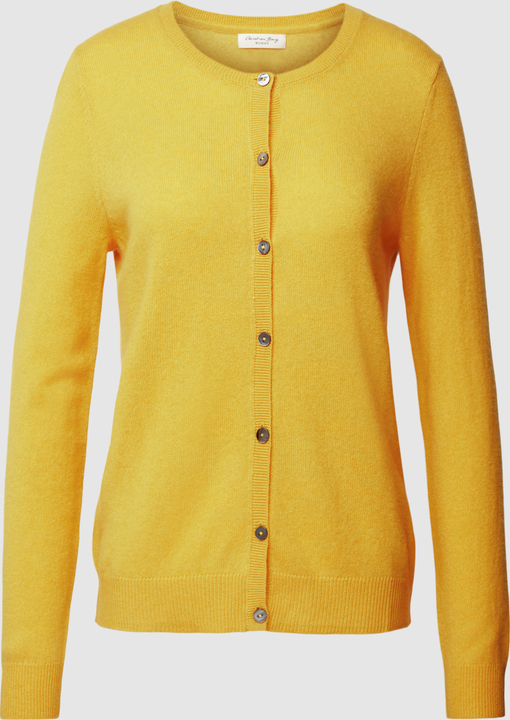 Żółty sweter Christian Berg Woman z kaszmiru w stylu casual