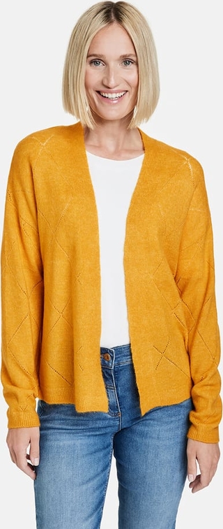 Żółty sweter Edition z wełny w stylu casual