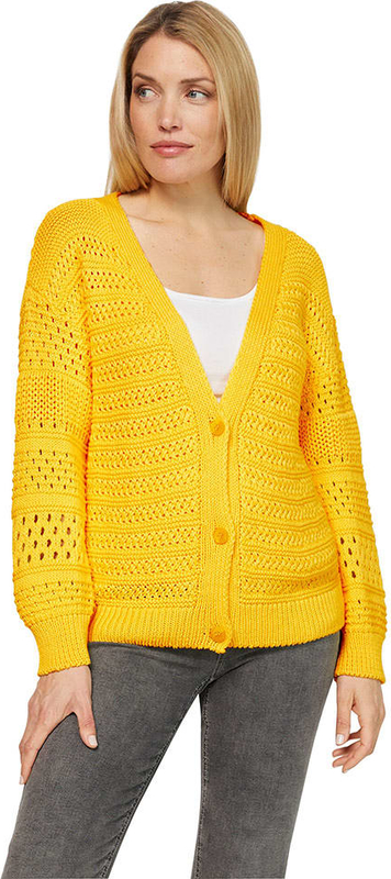 Żółty sweter Heine w stylu casual