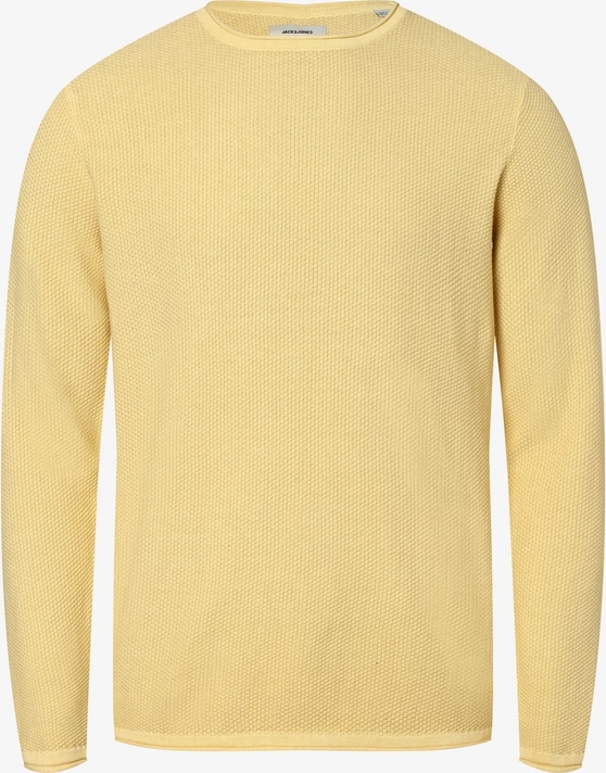 Żółty sweter Jack & Jones w stylu casual z bawełny