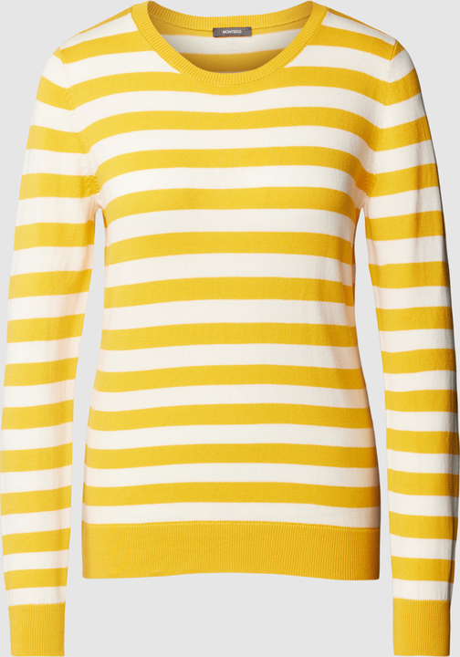Żółty sweter Montego w stylu casual