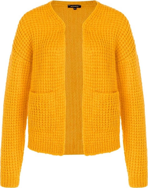 Żółty sweter More & More w stylu casual