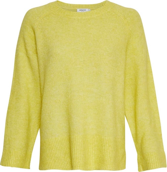 Żółty sweter Moss Copenhagen z alpaki