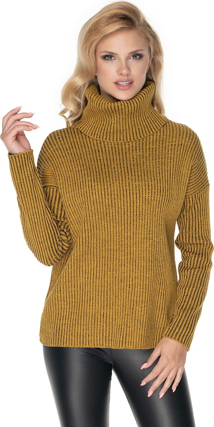 Żółty sweter Peekaboo w stylu casual