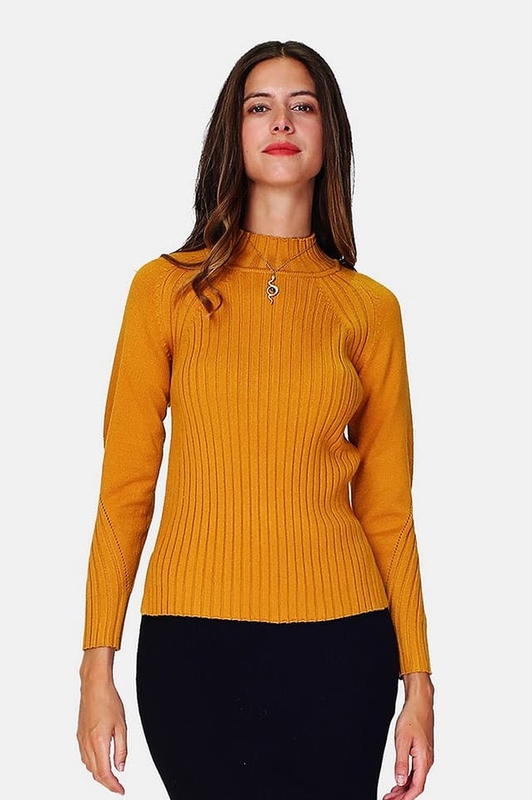 Żółty sweter William De Faye