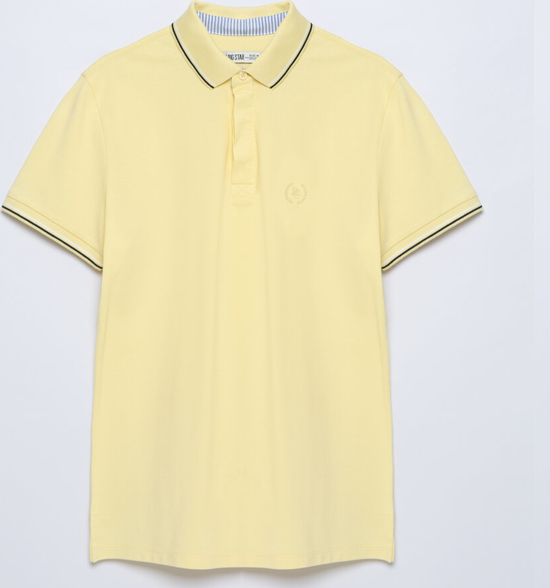 Żółty t-shirt Big Star w stylu casual