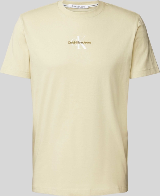 Żółty t-shirt Calvin Klein