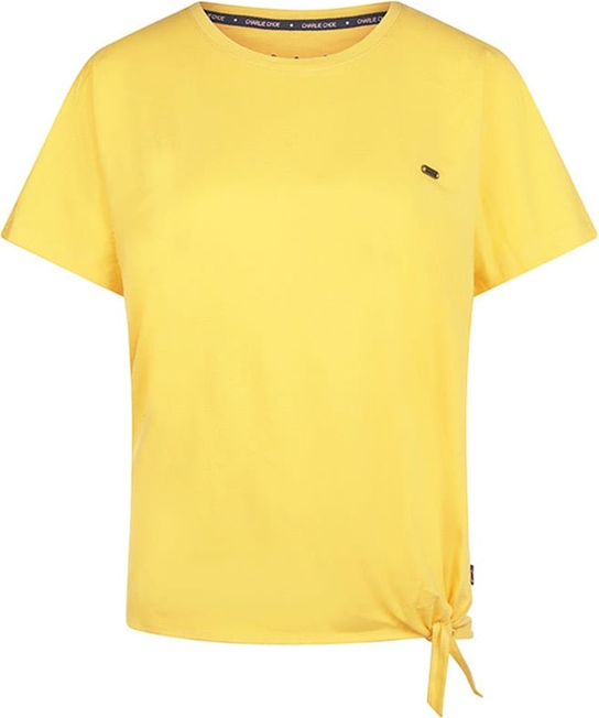 Żółty t-shirt Charlie Choe z krótkim rękawem