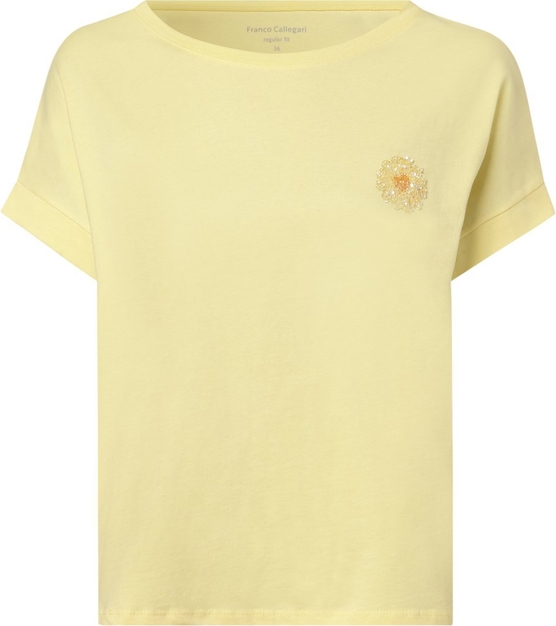 Żółty t-shirt Franco Callegari