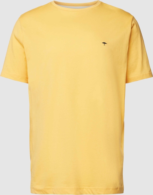 Żółty t-shirt Fynch Hatton w stylu casual