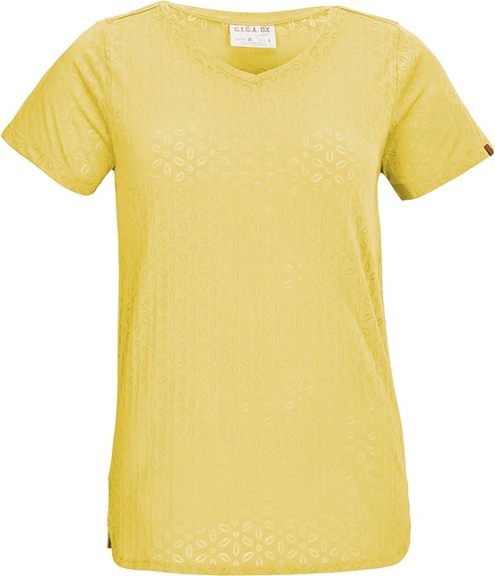 Żółty t-shirt G.i.g.a. z krótkim rękawem